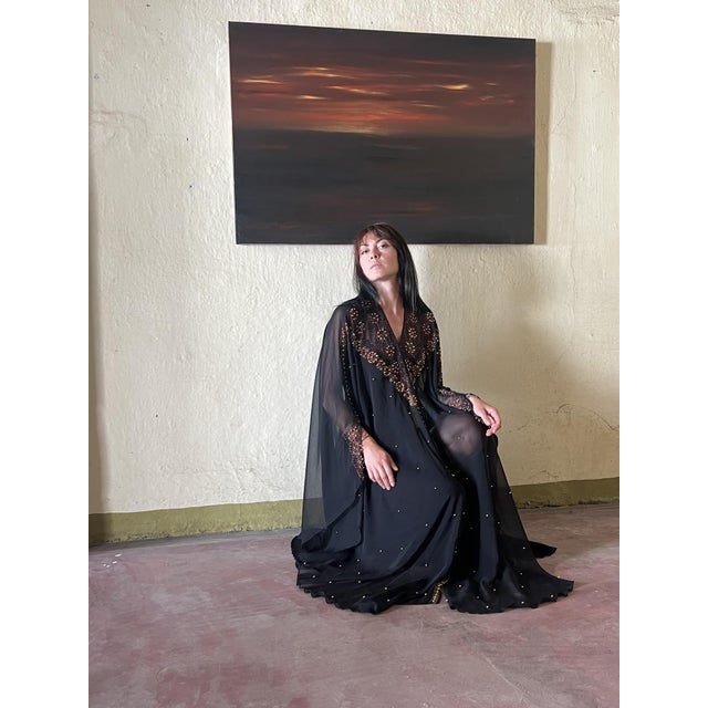 Contemporary ArpVerdeacqua, Deep Brutalist Modern Sunset, Acrylic on Canvas For Sale - Image 3 of 6