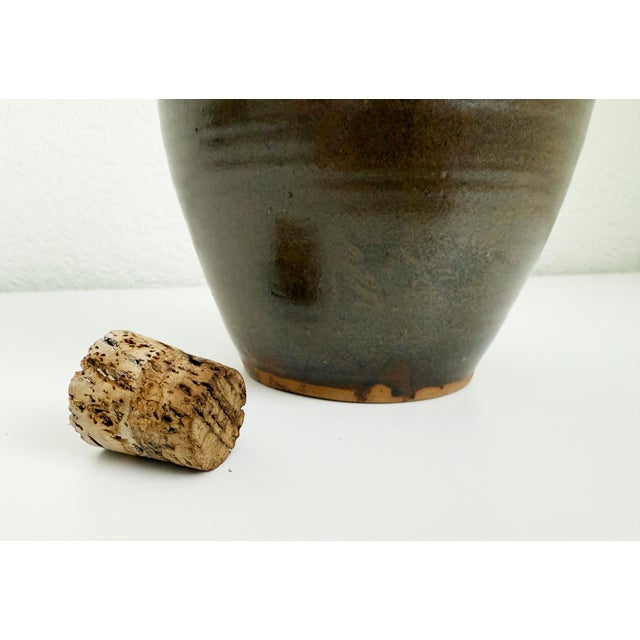 Vintage Stoneware Jug, Signed For Sale - Image 9 of 11