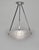 PRIMAFLORE - Verdun A wonderful French art deco pendant light in nickel plated solid brass or bronze and clear frosted...