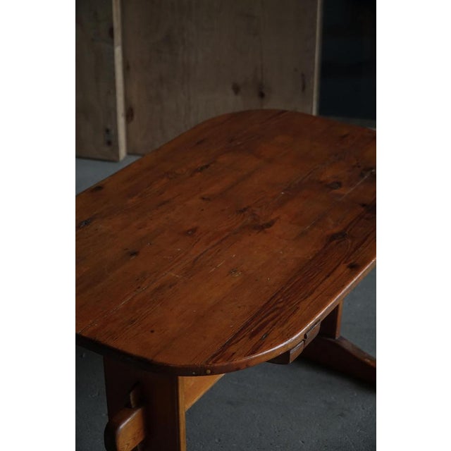 Swedish Oval Dining Table in Pine, 1930s For Sale - Image 17 of 18