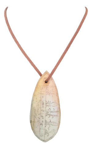 Antique Batak Shaman Calendar Pendant, Porhalaan