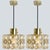 Pair of beautiful bubble glass pendant lights designed by helena tynell for glashütte limburg, 1960. A classig design, the...