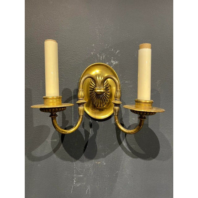 1920s Caldwell Double Light Sconces - a Pair For Sale - Image 9 of 9