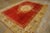 Brown Outstanding Red Color With Medallion and Floral Design Antique Turkish Angora Oushak Rug For Sale - Image 8 of 12
