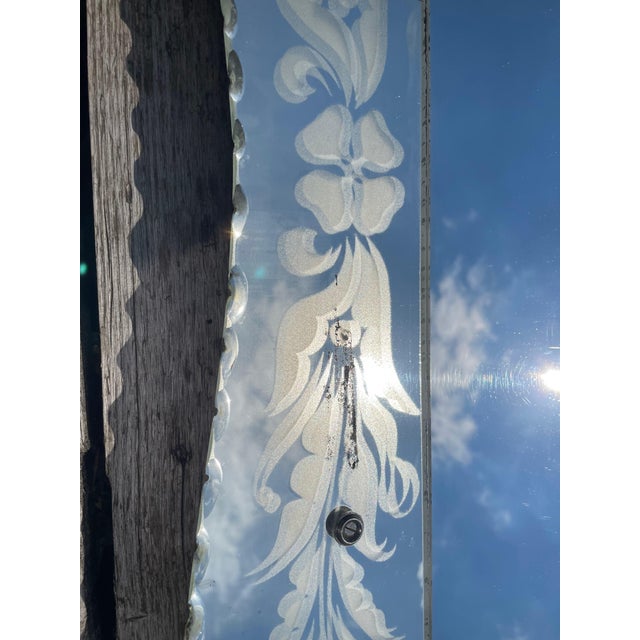 Venetian Mirror with Flowers, 1950s, in Good conditions. Designed 1950 to 1959