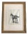 Late 19th Century Antique Framed Horse Etching Print For Sale