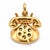 Vintage 14k Yellow Gold Rotary Telephone Charm "I Love You" Enamel Dial For Sale In New York - Image 6 of 6