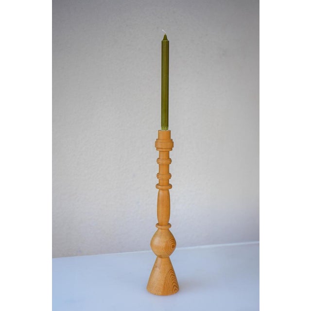 Pine Candleholder in the style of Erik Höglund for Boda, Sweden, 1970s For Sale - Image 9 of 17