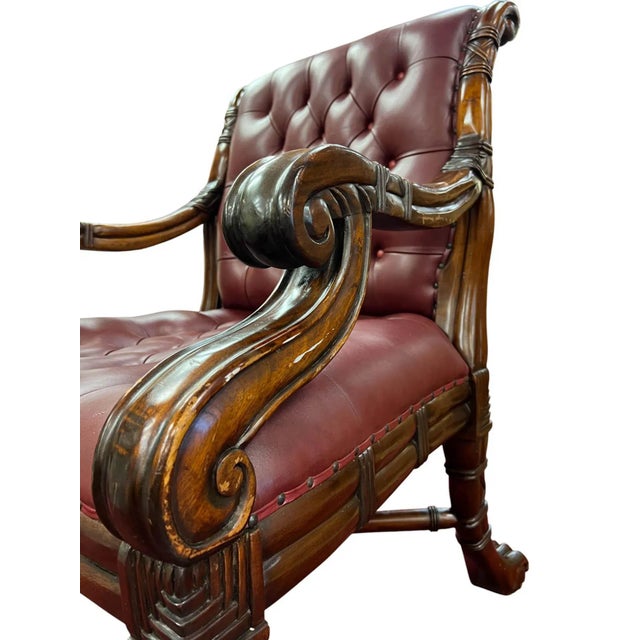 William IV / Early Victorian Chesterfield-Style Armchair, Mid-19th Century For Sale - Image 11 of 16
