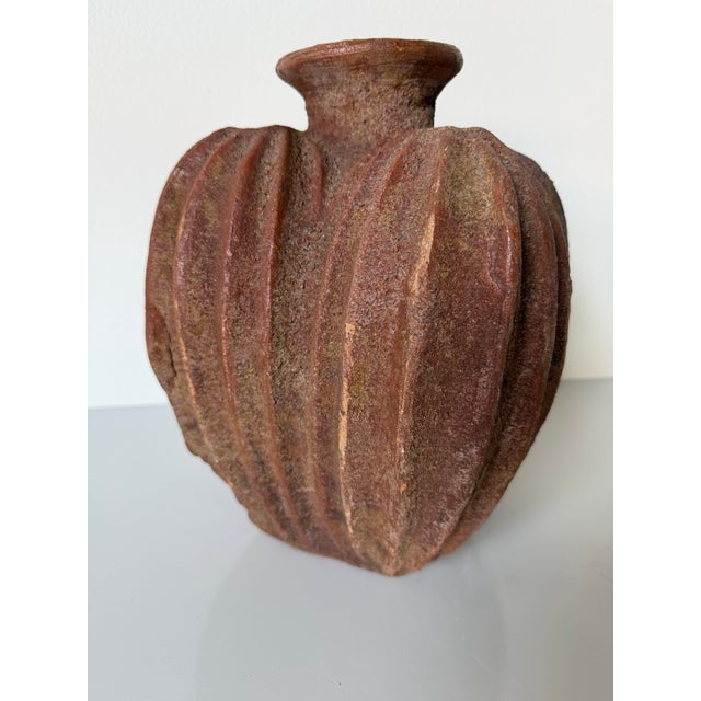 Vintage Organic Cactus Shape Clay Vase For Sale In Miami - Image 6 of 12