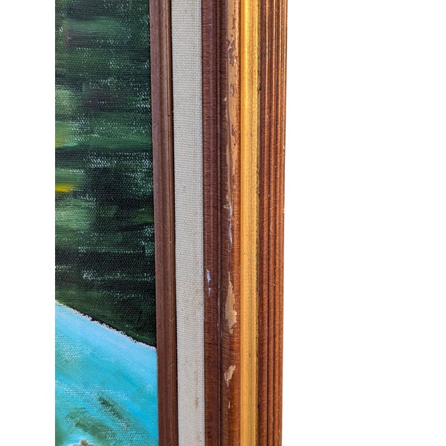 Green Vintage Still Life Vegetable Painting Framed For Sale - Image 8 of 13