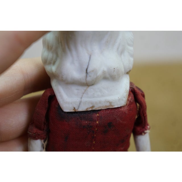Antique Japanese Soft Body Bisque Baby Doll 7" For Sale - Image 10 of 12