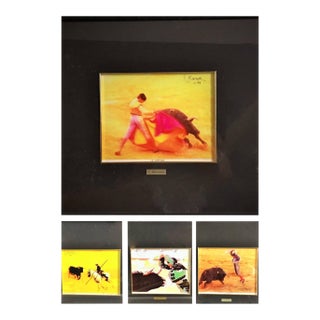 Barenca, 1994, Spain., Set of Four Lithography about Bull Fight For Sale