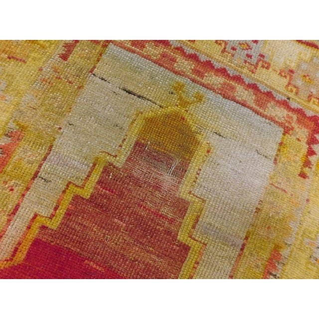 1920s Antique Hand Knotted Turkish Prayer Rug 2'6"x 3'6" For Sale - Image 5 of 13