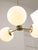 Mid-Century Modern Italian Pendant Light in Brass and Opaline Glass, 1960s For Sale - Image 11 of 15