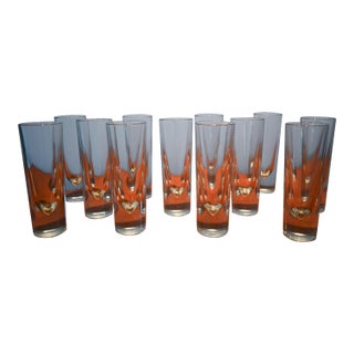Carlo Moretti Modernist Brunch or Cocktail Glasses - Set of 12 For Sale