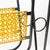 Mid-Century Modern Mathieu Matégot Mid-Century Black, Yellow Lacquered Metal Magazine Holder For Sale - Image 3 of 17
