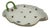 Vintage Hand-Painted Mille Fleurs Porcelain Leaf Bowl with Branch Handle from Herend, 1970s For Sale