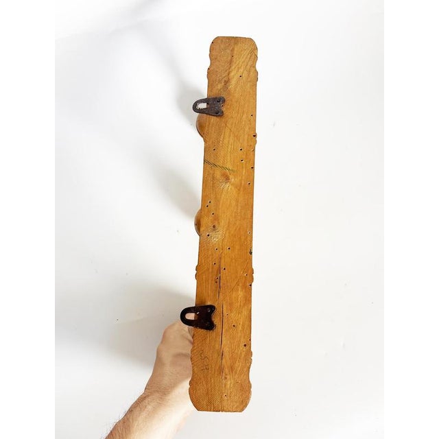 Antique Wooden Coat Rack, France, 1940s For Sale - Image 11 of 12