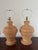 Vintage Wicker Urn Table Lamps With Rattan Shades a Pair For Sale In Pittsburgh - Image 6 of 12
