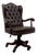 Large English Chesterfield Office Chair For Sale