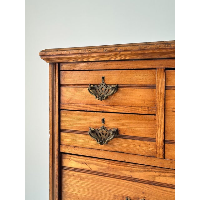 Jas Shoolbred & Co. Ash Chest of Drawers, England, 19th Century For Sale - Image 12 of 18