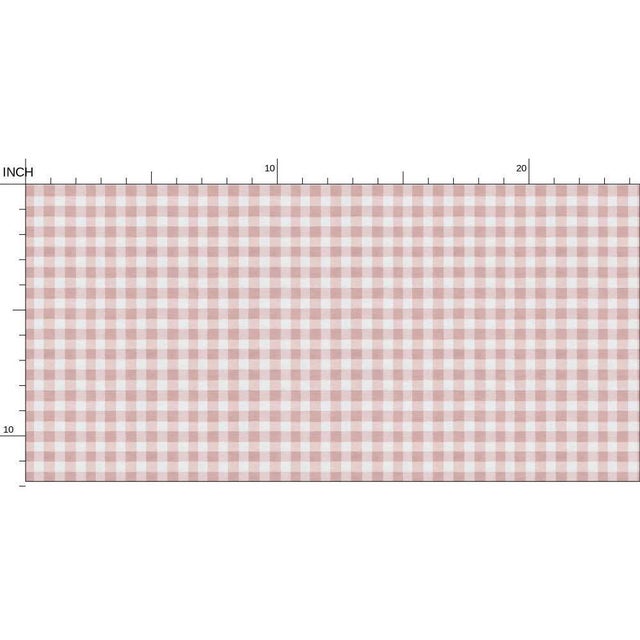 Austen Gingham Small Check Removable Wallpaper – Powder Pink Double Roll For Sale In Atlanta - Image 6 of 7