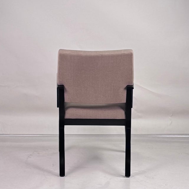 Ebonized Wood Armchair or Side Chair in the Style of Christian Liaigre For Sale In Los Angeles - Image 6 of 12