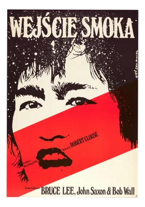 "Enter The Dragon" Original Vintage Movie Poster, Polish, 1981