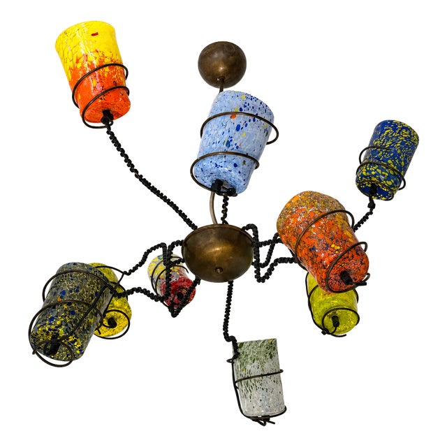 Gotodario/9 Ceiling Lamp by Barovier & Toso, Murano, 1990s For Sale