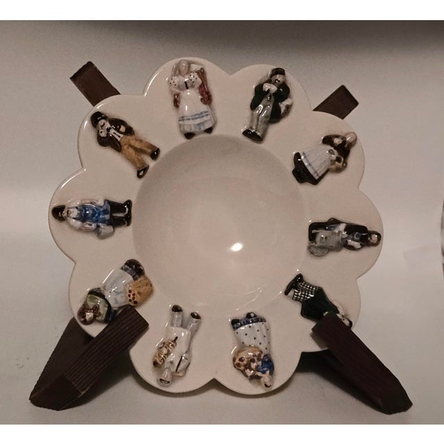 Keramos Vienna Figural Bowl by Anton Kliber – Mid-Century Austrian Folk Art For Sale - Image 11 of 12