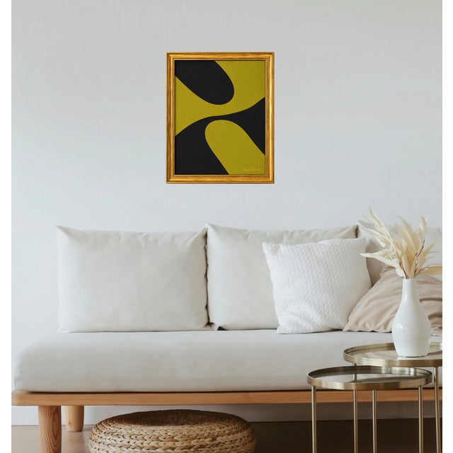 Title: Negative Space. Mid-Century Inspired Abstract Acrylic Painting by Bryan Boomershine Original acrylic painting on...