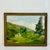 1950s Vintage Impressionist Americana Folk Art Original Oil Landscape Painting, Artist Signed. For Sale - Image 4 of 11
