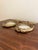 Vintage American Federal Gold Chalkware Eagle Bullseye Convex Mirrors, Pair For Sale - Image 4 of 10