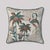 Chinoiserie Luxury 18x18 Hand-Embroidered Crane Cushion Cover- Textured French Knot Artisan Pillow - Chinoiserie & Japandi Home Decor, Living Room Decor For Sale - Image 3 of 3