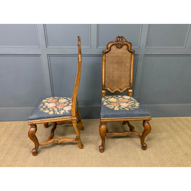 Antique Walnut Chairs from Waring & Gillow, 1910, Set of 2 For Sale - Image 6 of 13
