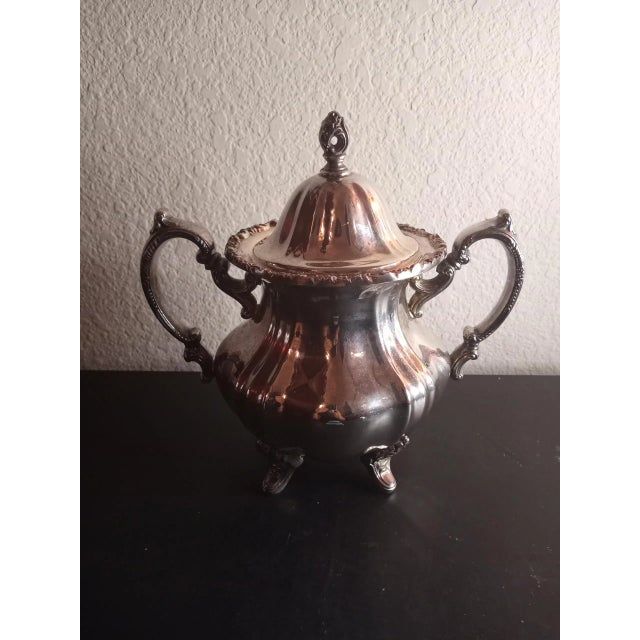 Silver Vintage Towle Silverplated Sugar Bowl For Sale - Image 8 of 8