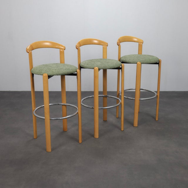 Postmodern Bar Stools from Casala, Germany, 1980s, Set of 3 For Sale - Image 12 of 12