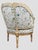 Green Antique French Painted Frame Chairs Striped Upholstery, Pair For Sale - Image 8 of 15