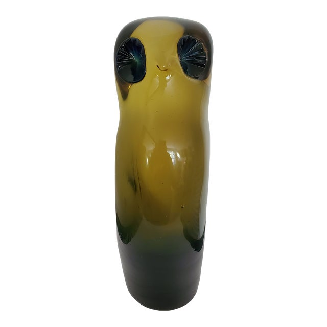 1960s Mid Century Modern Italian Murano Style Owl For Sale
