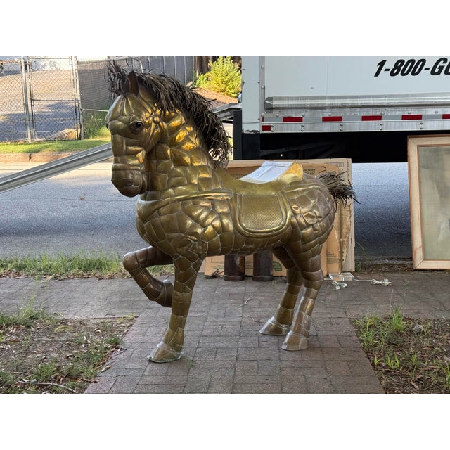 1970s Monumental Sergio Bustamonte Horse For Sale - Image 10 of 12