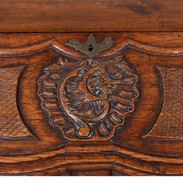 Continental Rococo Carved Slant Front Desk Top Commode For Sale - Image 6 of 12