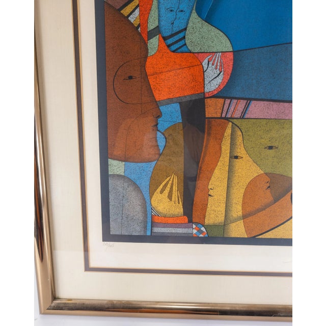 Paper 20th Century Cubist Modernist Lithograph Print by Mihail Chemiakin For Sale - Image 7 of 12