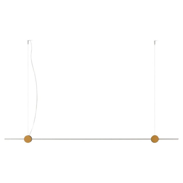 Black Eitie Pendant Lamp in Modern Aluminium and Brass by Tobia Scarpa For Sale - Image 8 of 8