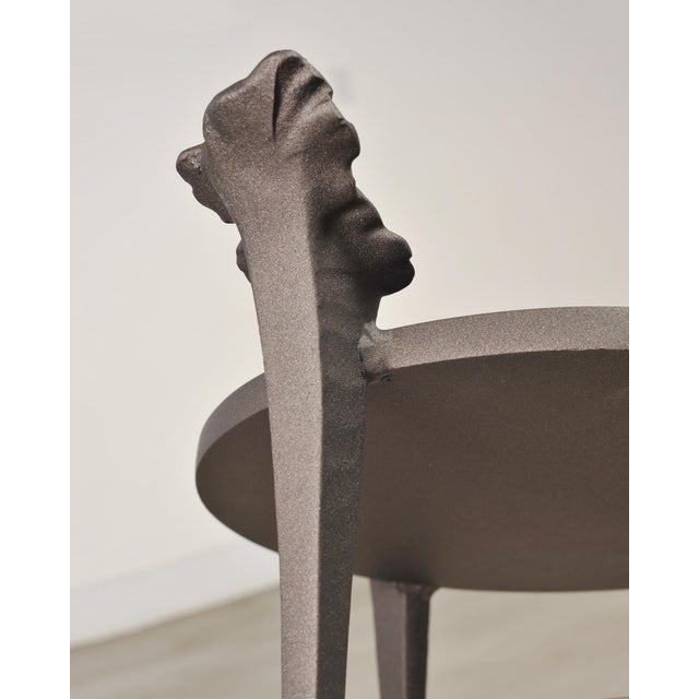 Michael Taylor Arcadia Bronzed Aluminum Garden Drinks Table For Sale - Image 14 of 18