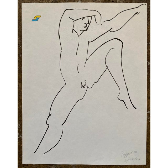 From a group of works from Chicago artist James Frederic Bone (1929-2015). Inscribed "Puppet 2" and dated lower right....