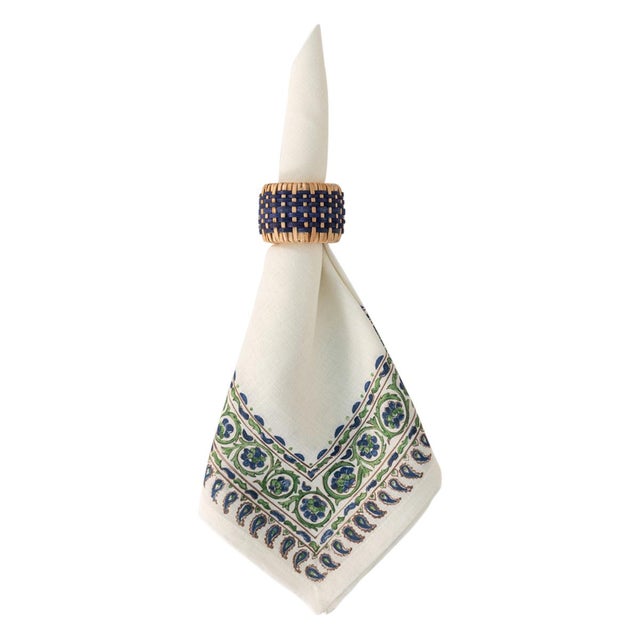 Juliska Woven Navy Napkin Ring Chairish