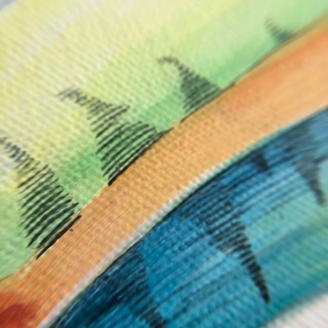 Chinoiserie "Toucan Play at That Game" Tropical Bird Painting in the Chinoiserie Style For Sale - Image 3 of 6