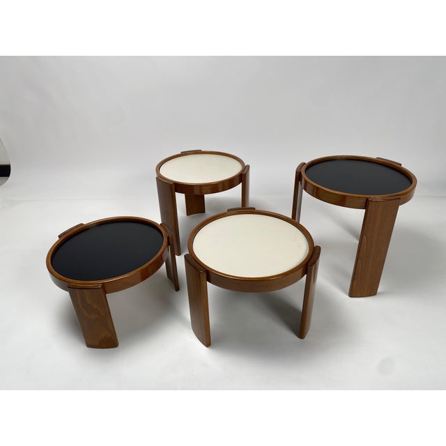 Model 780 Coffee Tables by Gianfranco Frattini for Cassina, Italy, 1960s, Set of 4 For Sale - Image 6 of 15