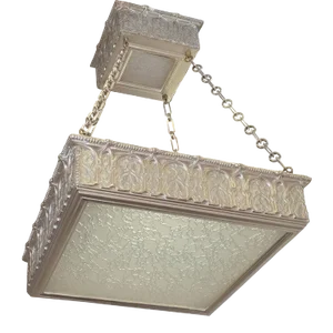 Giltwood Two-Tier Pendant by Carlos Villegas